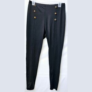 Large Black High-Waist Pants